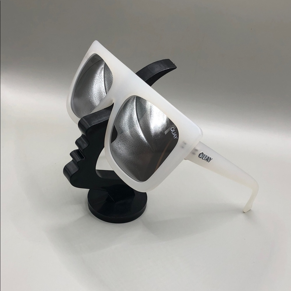Quay Australia Cafe Racer Frost Sunglasses Square Oversized